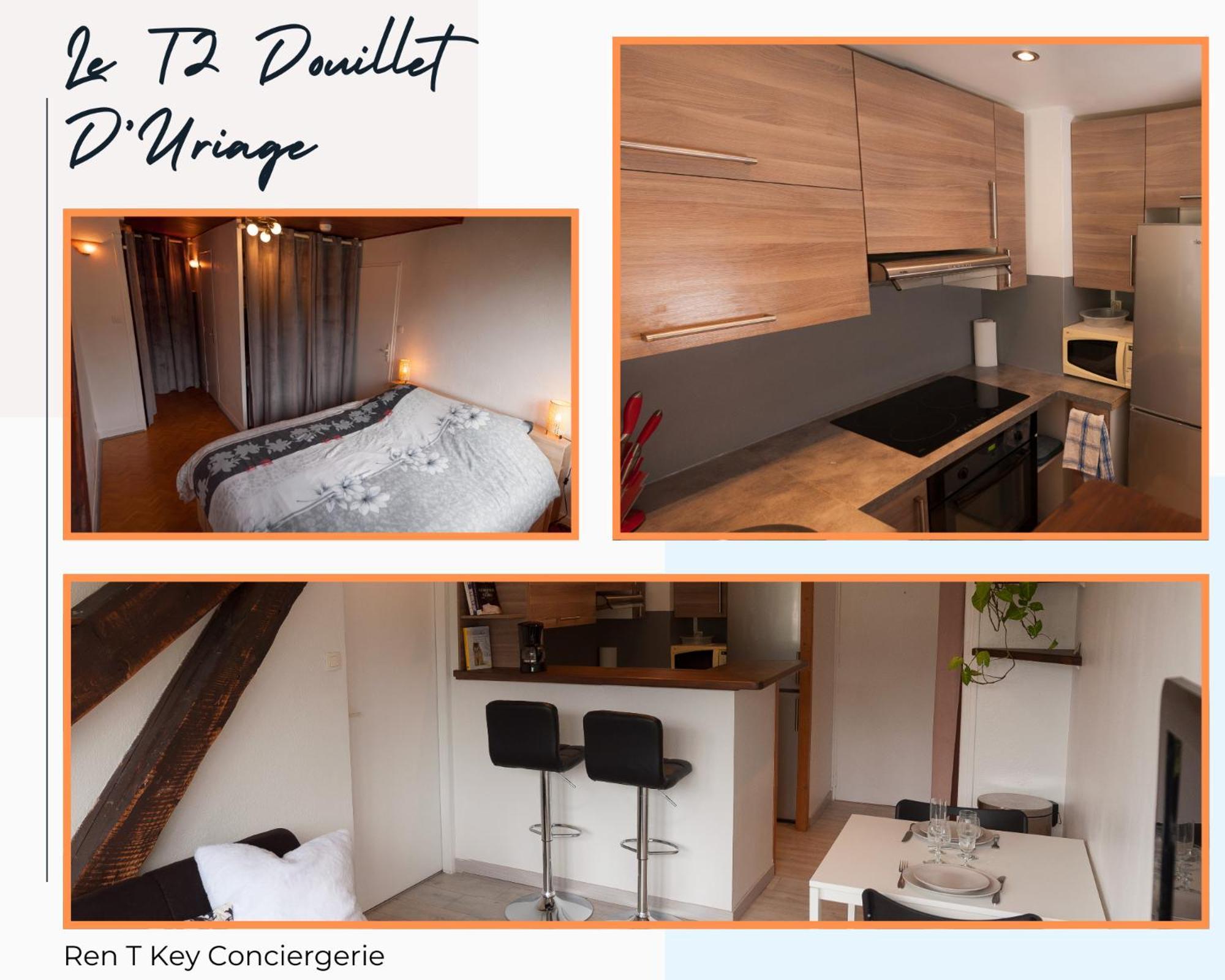 Le T2 Douillet D'uriage - Le Louvre - Cure Thermale Uriage- Proche Chamrousse - Jusqu'a 3 Personnes - Region Agreable En Toute Saison Vaulnaveys-le-Haut